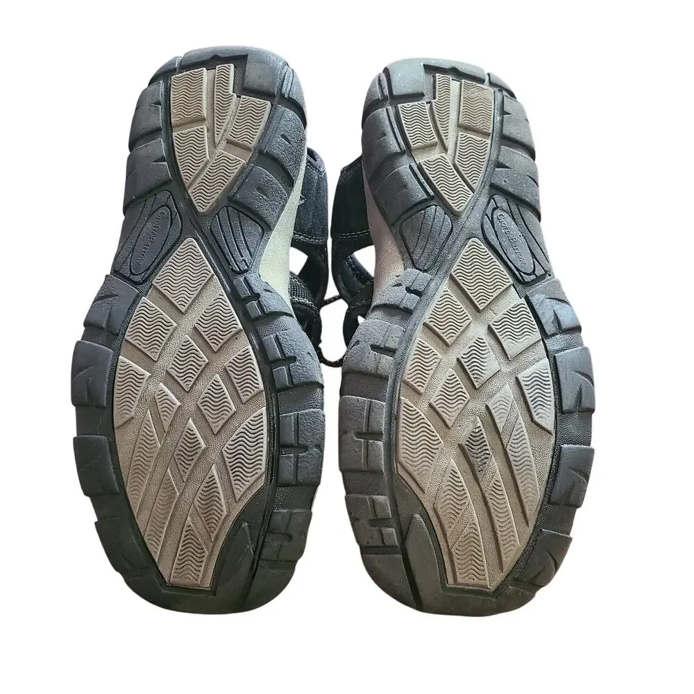 Croft &‎ Barrow Closed Toe Fisherman Sandals Mens 8 Black Hiking Slip On